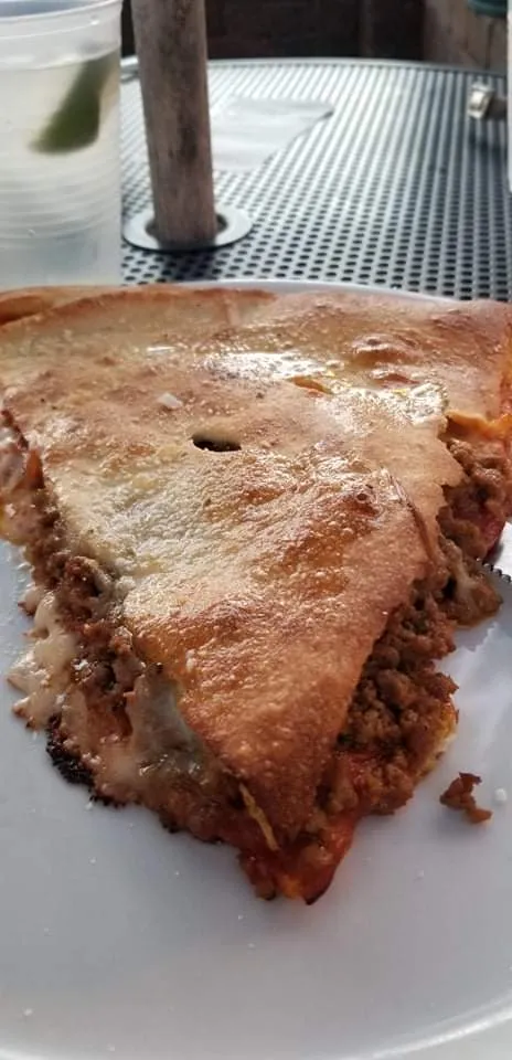 Meat Stuffed Pizza
